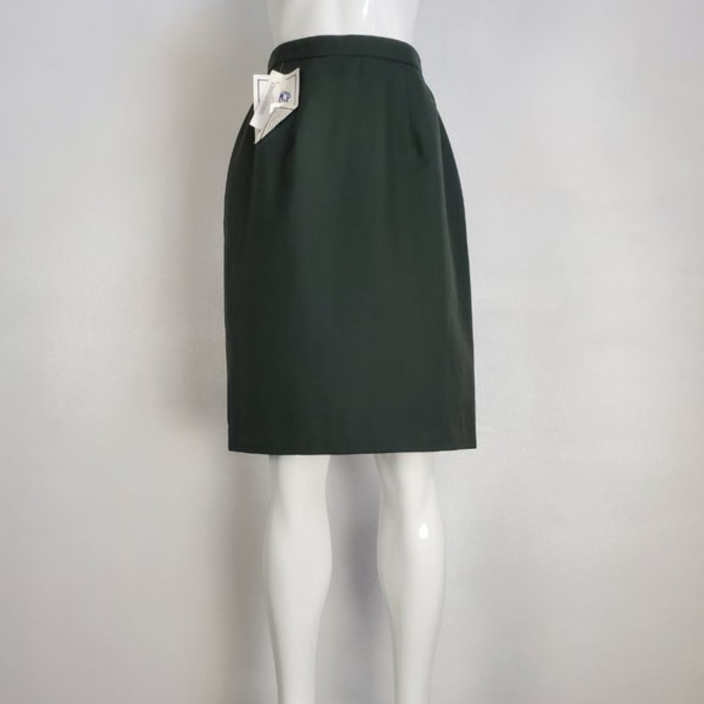 NEW Vintage 90's DSCP Green Wool Pencil Skirt